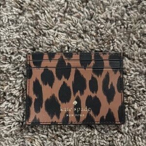 Kate Spade Leopard Print Card Holder